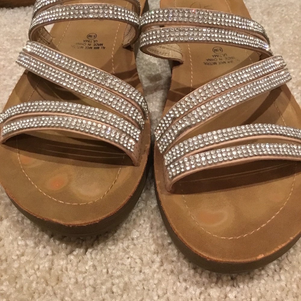 Y Not? Rhinestone Sandals - Picture 8 of 10
